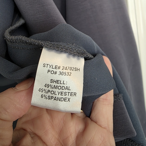 Women's Gray Open Front Jacket - Picture 9 of 9